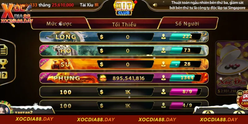 Xóc đĩa Hit Club